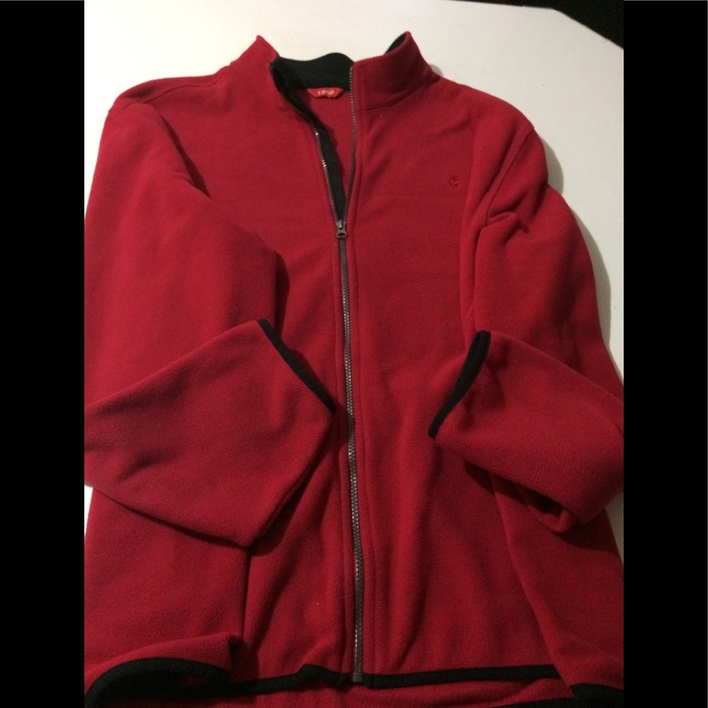 Men’s red light wt jacket.  IZOD